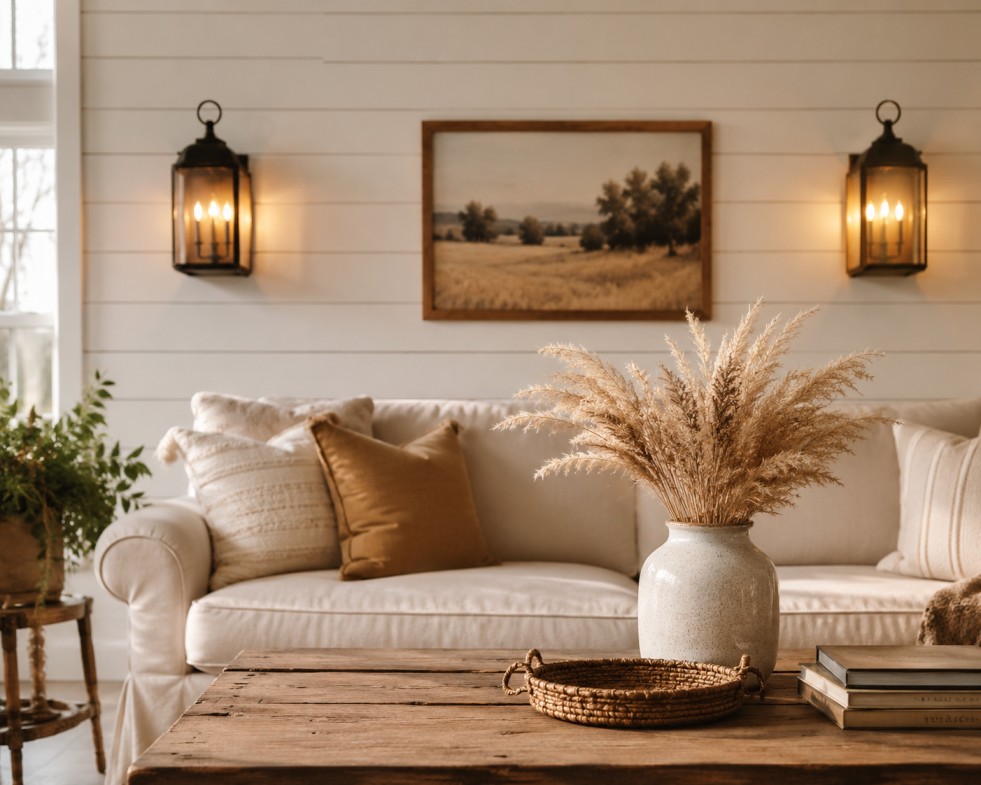 10 Shiplap Walls + the Perfect Sconces: Farmhouse Wall Lighting That Works