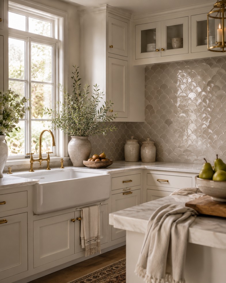 Farmhouse Greige Kitchen Backsplash Ideas