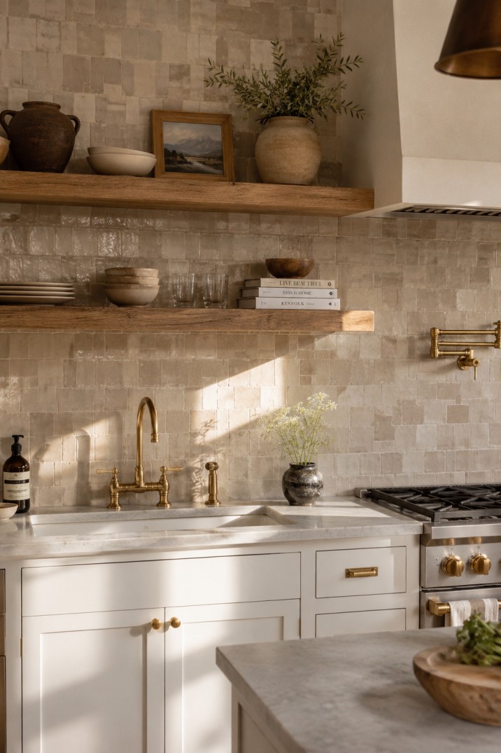 Farmhouse Greige Kitchen Backsplash Ideas