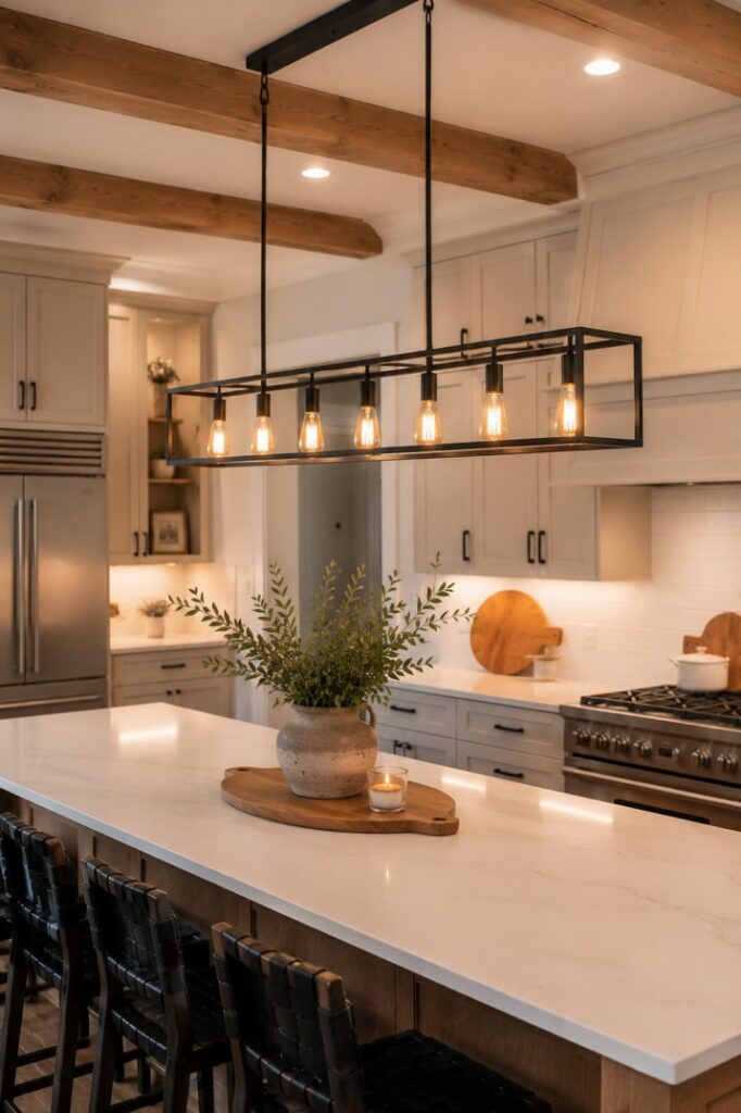 Linear bar pendant (multi-light)