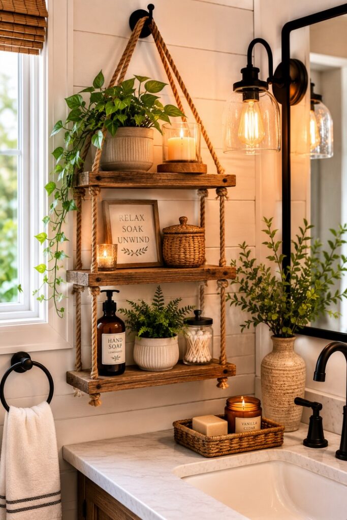Modern Farmhouse Bathroom Wall Decor Ideas