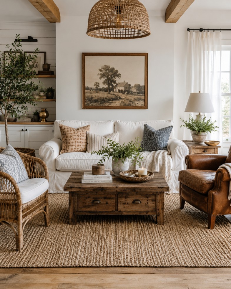 Small Farmhouse Living Room Ideas